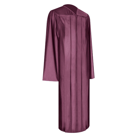 Shiny Maroon Bachelor Graduation Gown