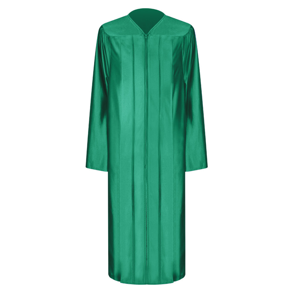 Shiny Emerald Green Elementary Graduation Gown