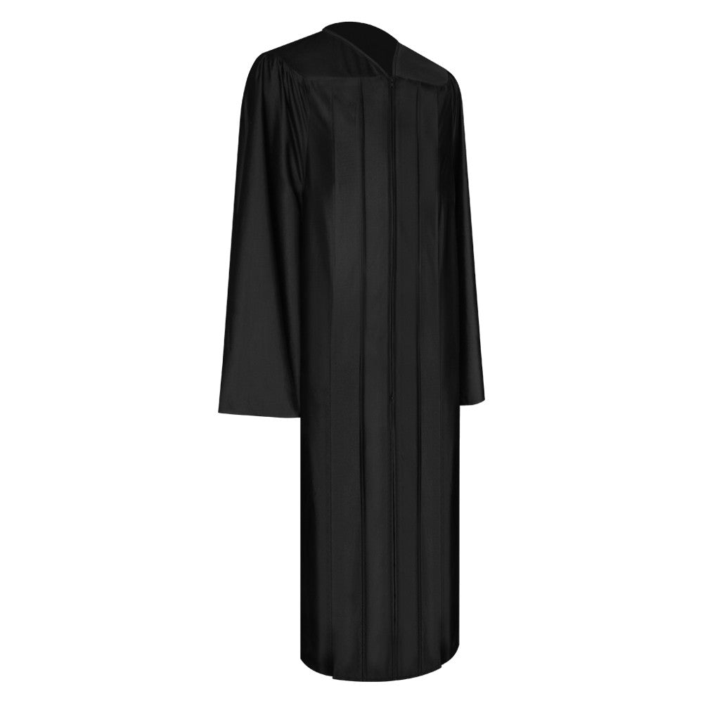 Shiny Black Faculty Staff Graduation Gown