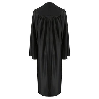 Shiny Black Technical and Vocational Graduation Gown