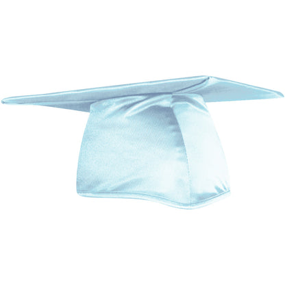 Shiny Light Blue Graduation Cap