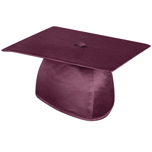 Shiny Maroon Graduation Cap