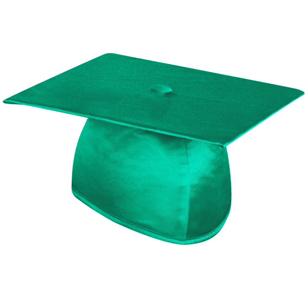 Shiny Emerald Green Graduation Cap