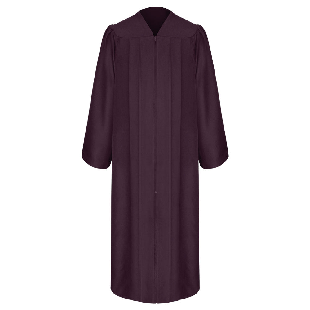 Matte Maroon High School Graduation Gown