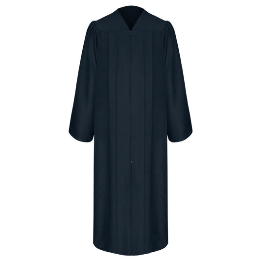 Matte Navy Blue College and University Graduation Gown