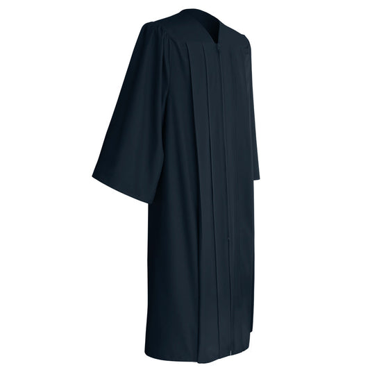 Matte Navy Blue Bachelor Graduation Gown