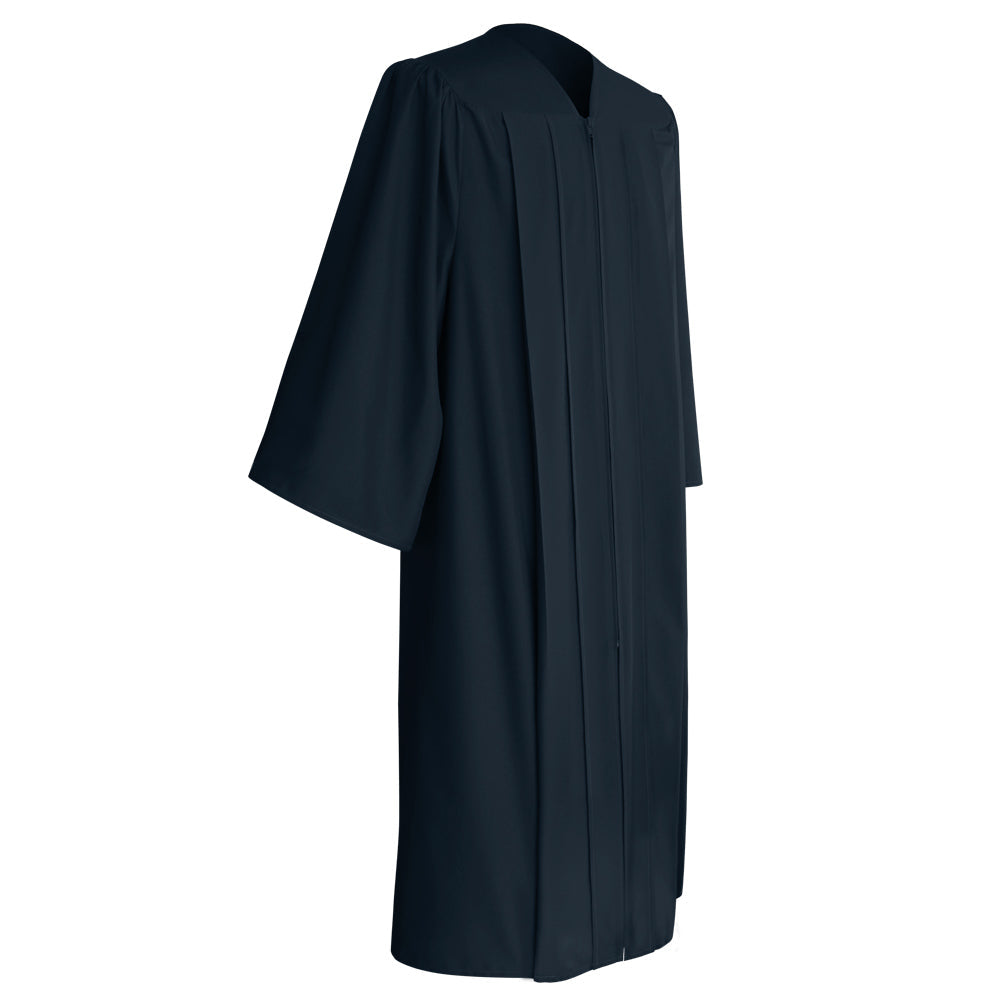 Matte Navy Blue Middle School and Junior High Graduation Gown