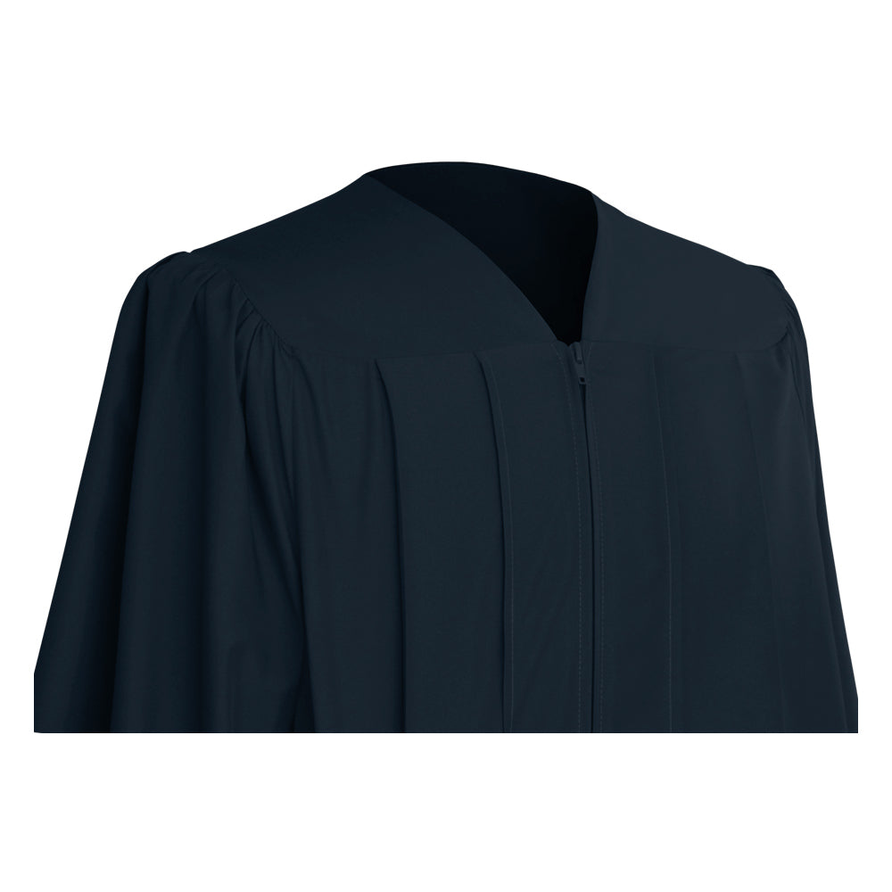 Matte Navy Blue High School Graduation Gown