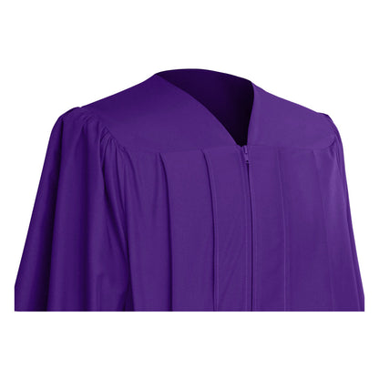 Matte Purple High School Graduation Gown