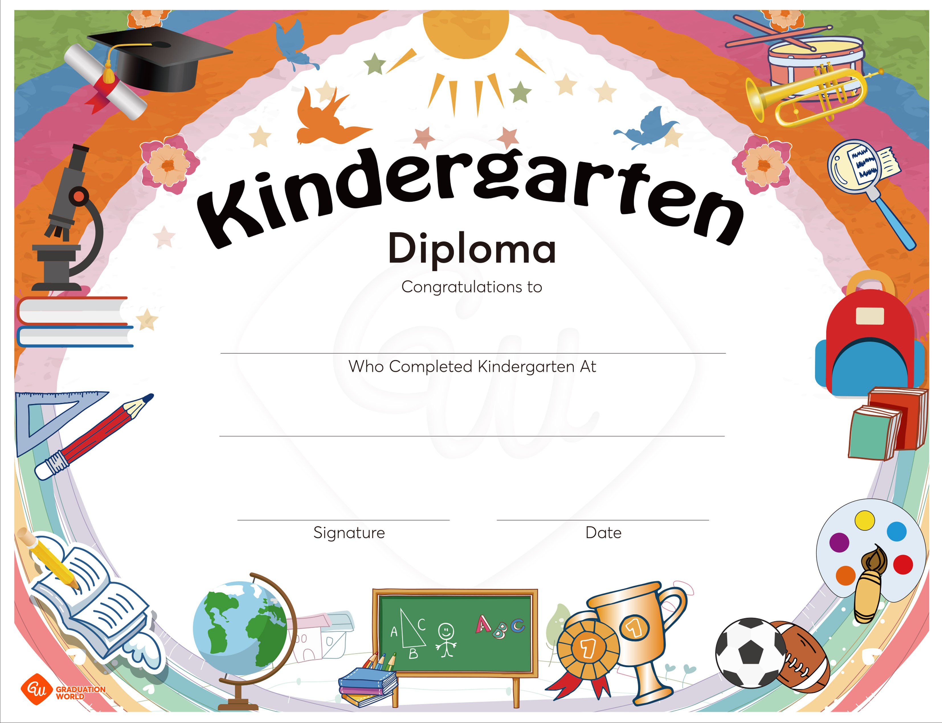 Kindergarten Diploma of Graduation - Diplomas & Diploma Covers - Shop Now