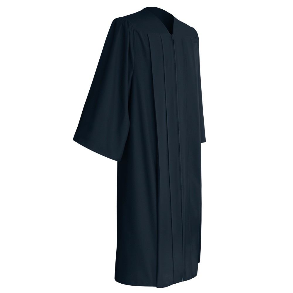 Matte Navy Blue Graduation Gown|Middle School