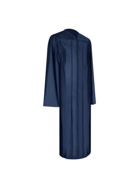 Shiny Navy Blue Technical and Vocational Graduation Gown