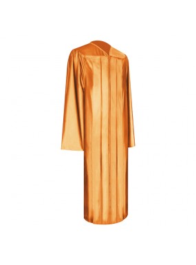 Shiny Orange Technical and Vocational Graduation Gown