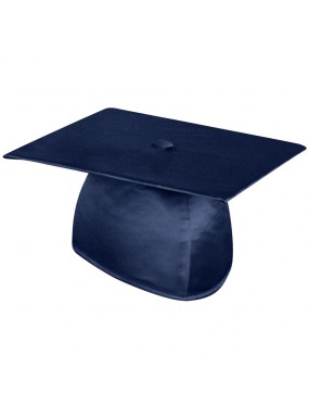 Shiny Navy Blue Graduation Cap