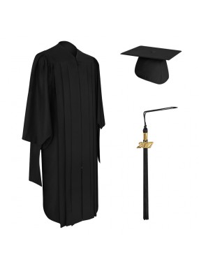 Deluxe Master Graduation Cap, Gown & Tassel