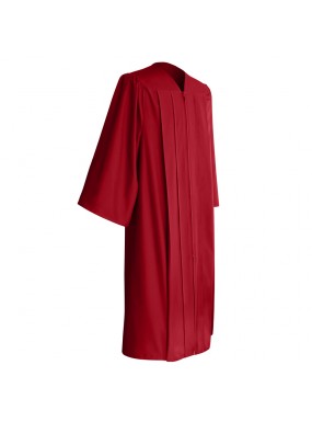 Matte Red Faculty Staff Graduation Gown