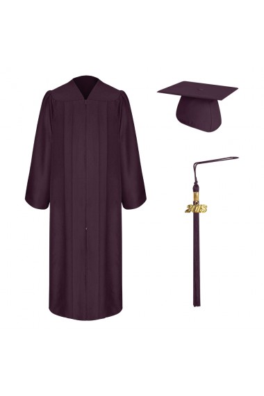 Matte Graduation Cap and Gown 2023 Set with Tassel 2024 Charms Honor Cord  Graduation Stoles for High School College Bachelor