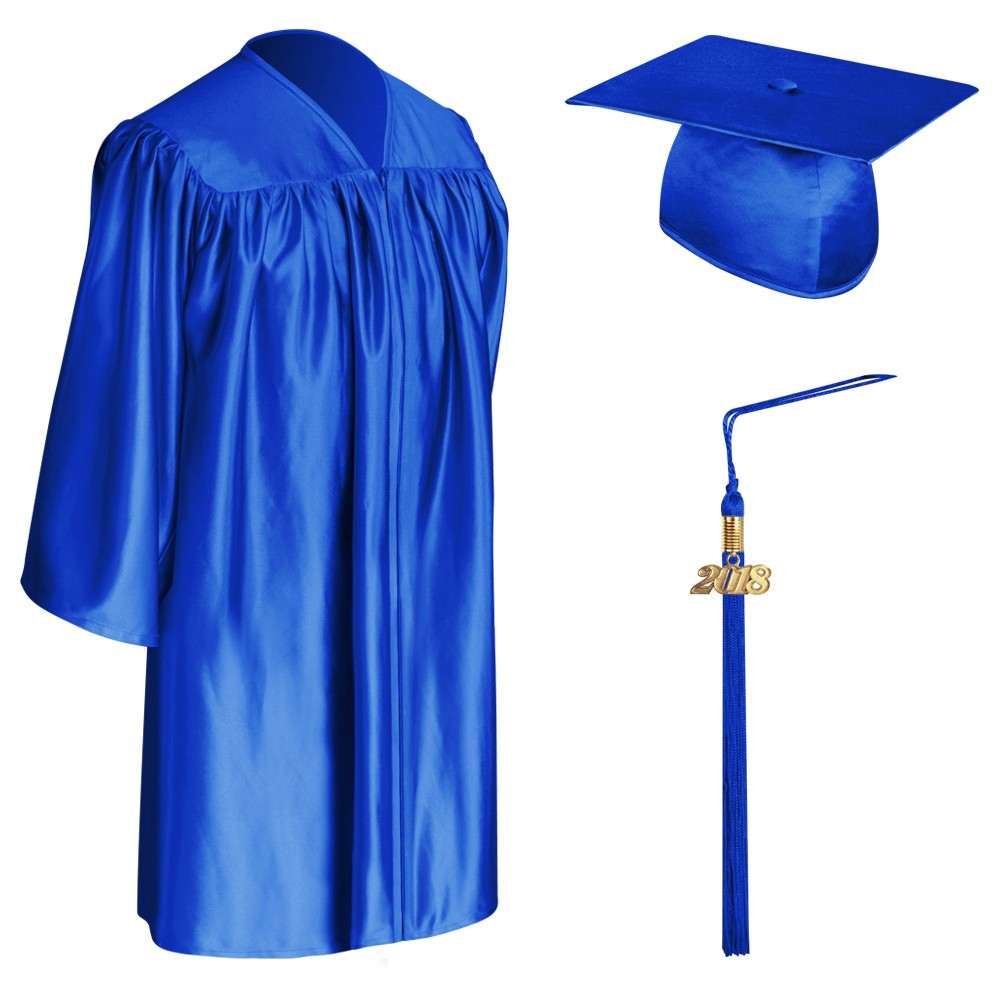 Royal Blue Child Graduation Cap, Gown & Tassel Cap, Gown & Tassel